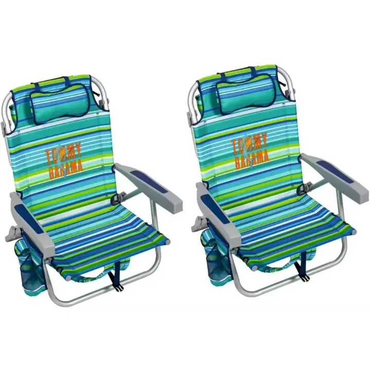 BAZAR TIMES Pack 3 Sillas Tommy Bahama Playa Piscina Campo Terraza Patio. Tipo Mochila. Color Verde. Butaca Hamaca Tumbona Camping Picnic Barbacoa Bbq Acampada. 100% AUTÉNTICA Y ORIGINAL. NUEVA A ESTRENAR. PRECINTADA DE FÁBRICA. TEMPORADA 2024 - 1