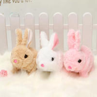 Muñeco De Peluche Eléctrico De Conejo Largo Juguete Interactivo Para Niños Simulación De Forma De Animal Pequeño Batería Regalo Favorito - details 0