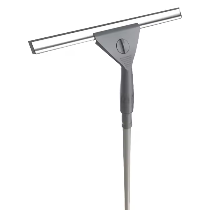 Joybos Limpiador de Cristales 2 en 1 con Cabezal Flexible y Poste Extensible de Aluminio - Ideal para Ventanas de Gran Altura - 1