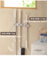 Soporte De Mopa Escoba Para Pared Multiusos Organizador De Cocina Y Baño Clips Gripper Ecológico Plástico ABS+TPR - details 1