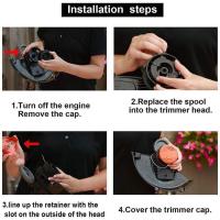 Carrete de Hilo de Nailon-Black & Decker - A6481 A6485 - Paquete de 6 - 10 m-Reposición para desbroadadora - details 2