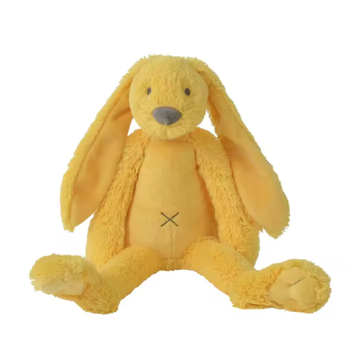 Peluche para bebe Rabbit Richie Yellow de Happy horse - 1