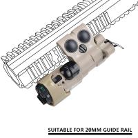 Linterna Táctica MAWLC1 LED Con Caja De Almacenamiento De Batería Modulada Resistente Al Agua Para Juego De Tácticas CS Caza Y Exploración Adecuada Para Ranura De 20mm - details 7