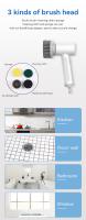 Cepillo De Limpieza Eléctrico Inalámbrico YouPin Para Cocina Y Baño Cepillo De Desecho Profesional Con Carga Por USB Tamaño 115x180mm - details 2