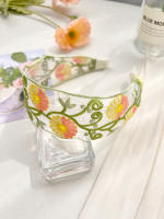 Diadema Bohemia Vintage De Punto Rosa Con Estampado Floral Ancha Para Mujeres Y Niñas Accesorio De Cabello Étnico Estilo Casual - details 16