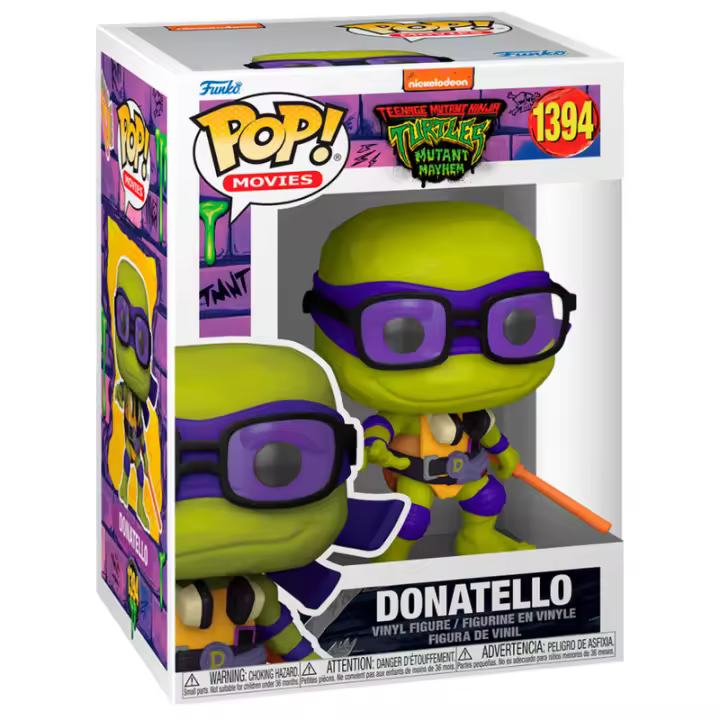 Figura Pop Tortugas Ninja Donatello-Figura de Vinilo Coleccionable - Idea de Regalo- Mercancia Oficial - Juguetes para Niños y Adultos - Movies Fans - Muñeco para Coleccionistas y Exposición - 1