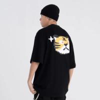 Camiseta De Algodón Coreano Para Hombre Estampada De Dibujos Animados Veraniega Tendencia Y2k Retro Estilo Callejero Mitad Manga Tops Transpirable Ligera Secado Rápido Protección Solar Sostenible Sin Arrugas - details 0