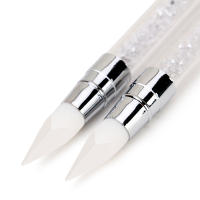 1Pc Lápiz De Silicona Para Diseño De Uñas Con Doble Punta Herramienta Precisa Para Arte De Uñas Brocha De Puntos Brillantes Para 3D Carving - details 2