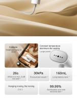 Xiaomi Mijia Aspiradora De Ropa Portátil Mano Doblable Eliminación De Pulgas Para Viajes Aparato Doméstico Con Hierro De Vapor - details 3