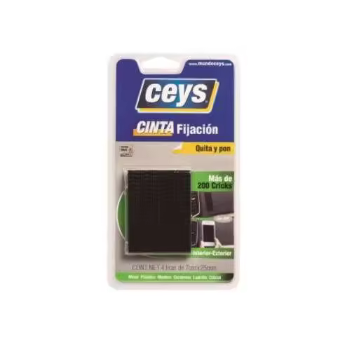 CEYS TACKCEYS CRICK CINTA FIJACION QUITA Y PON 70*25 negra - 1