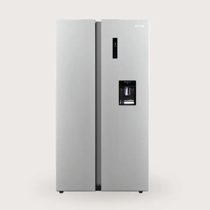 EVVO Frigorífico americano F90 Aqua, Motor Inverter, Total No Frost, 356l + 203l, Dispensador de agua, tecnología LECO - 1
