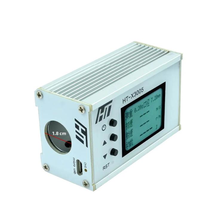 Shooting Speed Meter and Bullet Speed Tester Shooting Chronograph with Backlight LCD for Ball Velocity Energy Measurement