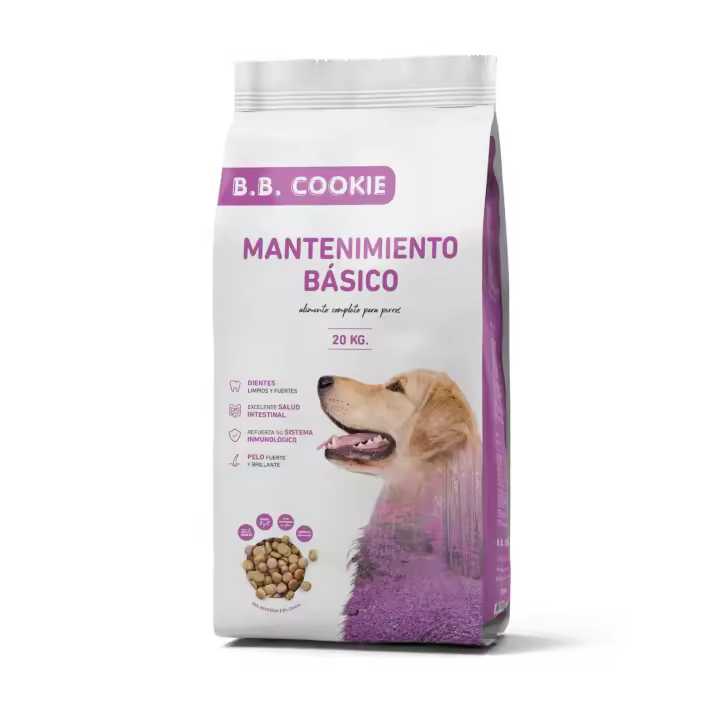 Pienso para perros B.B. Cookie Mantenimiento Básico de 20 Kg. 25/8. Mejor Calidad-Precio. Apto para todas las razas - 1