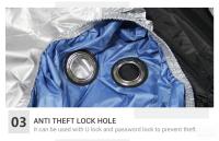 Cubierta Impermeable Para Motocicleta Funda Moto Protección UV Y Anti-Polvo Cubierta De Lluvia Para Motocicleta Y Scooter Al Aire Libre Y Interior - details 22