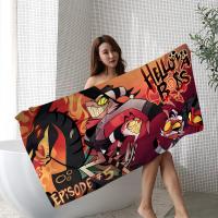 Toalla De Playa Microfibra H-Helluva Boss Terror Absorbente Rápida Secado Suave Yoga Natación Resort Escalada Toalla De Cuidado Personal Tamaño 76x182 Cm - details 7