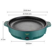 Multi Cocina Eléctrica 220V Sartén De Frying No Adhiere Para Barbacoa Pescado Carne Huevo Máquina De Cocinar En Casa - details 8