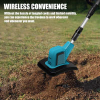 360RPM Cultivador inalámbrico, cultivador eléctrico para jardín de 400 W y 21 V, con un ancho de labranza de 9 pulgadas y una profundidad de 6,6 pulgadas, ideal para césped, jardinería y cultivo del suelo - details 6