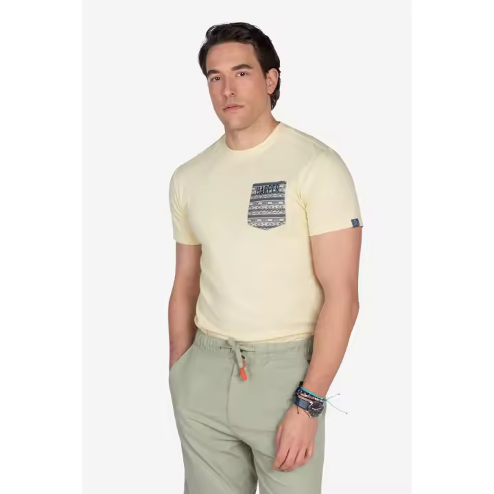 Harper & Neyer camiseta hombre manga corta con estilo actual. Ideal para un look fresco, cómodo y con clase M108 - 1