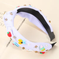 1pc Cinta Para El Cabello De Niñas Con Perlas Y Diamantes Decoración De Lápiz De Dibujo Moda De La Temporada De Regreso a La Escuela Para Adolescentes - details 0