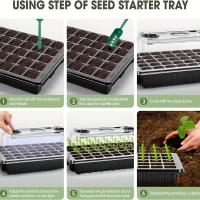 Kit De Iniciación De Semillas Con 2 Luces De Crecimiento Larga Tira Y Copo De Nieve Set De 40 Celdas Para Jardín Doméstico - details 1