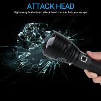 Linterna Táctica Recargable USB Super Brillante XHP90 Con Zoom Ajustable Lúmenes Altos Torcha Para Camping Y Búsqueda Resistente Al Choque Y Agua - details 9