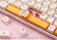 XDA PBT Keycaps Conjunto De 140 Teclas Para Teclado Mecánico De Juego Coreano Japonés Inglés Dye Sub Honey Milk Compatible Con 61/64/68/84/75/87/96/104 Teclas - details 18