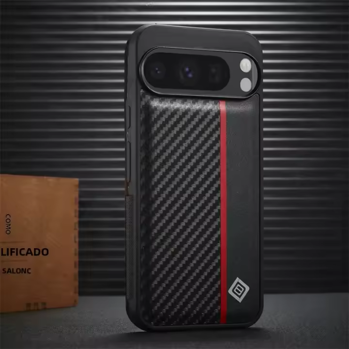 Funda De Teléfono Ultradelgada Fibra Carbono Para Google Pixel 10 9 Pro XL 8 8A 8Pro 7 7Pro 7A Cubierta Trasera Antigolpe - 1