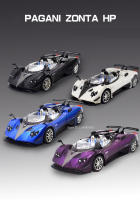 Coche De Deportes Miniatura Pagani Zonta HP a Escala 1:24 Con Sonido Luz Puertas Abiertas Función Retroceso Regalo Para Adultos Y Niños Metal - details 1