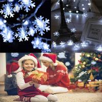 Guirnalda LED De 1M-30M Con Copos De Nieve Para Decoración De Navidad Árbol De Navidad Luces De Fairy Para Fiestas En Casa Accesorios De Noel Navidad 2025 - details 7