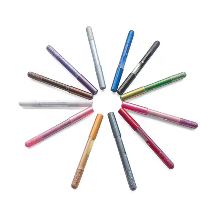 GLAZZI Waterproof Pearlescent Eyeshadow Pencil Stick 12 Colors Lasting Glitter Shimmer Eye Shadow Pen Eyeliner Eyes Makeup Tools - 1