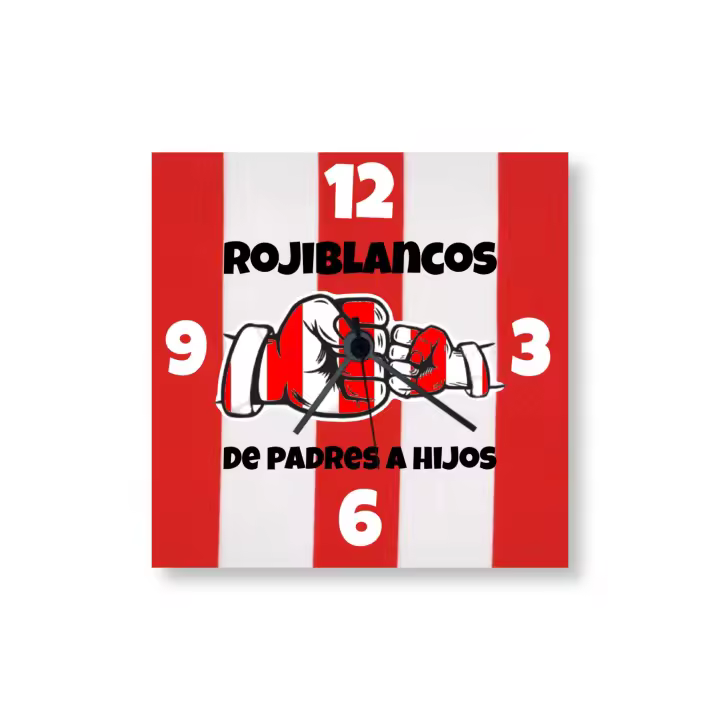 Reloj para colgar de la pared en madera de 20x20cm ¡Encuentra la hora perfecta! - 1