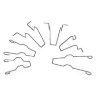 6pcs 5zhsfullkit Steel Headlamp Headlight Dip Dipped Beam Head Lamp Bulb Retaining Spring Clip Clamp For H1/h3/h4/h7 Walkbee - details 0