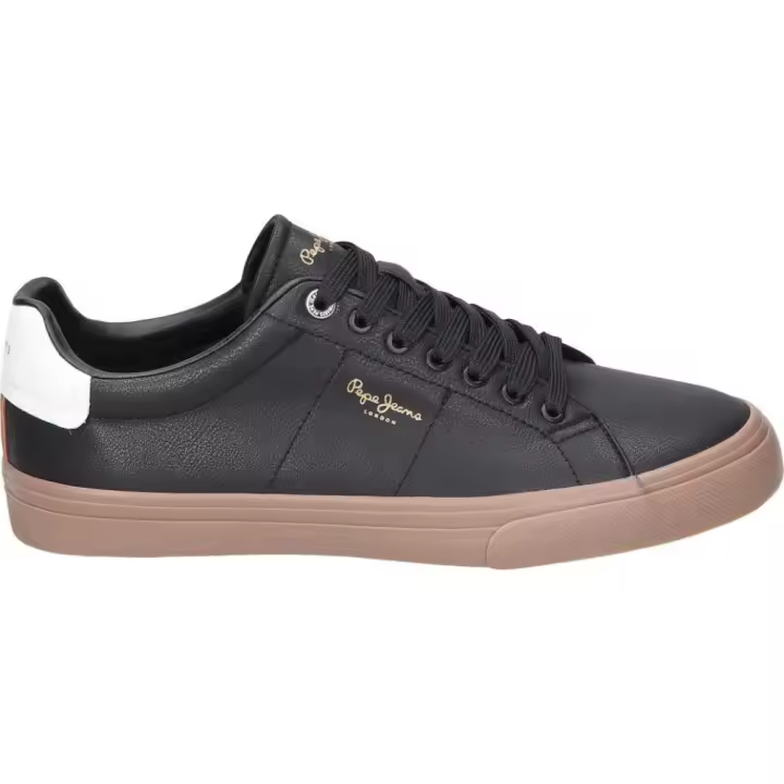 PEPE JEANS | Zapatillas Pepe Jeans para Hombre – Zapato Casual en Color Negro con Detalles – Zapatos con Cordones – Estilo Casual – Moda – Versátiles y Combinables – Alta Calidad – Modelo PMS30003-999 - 1