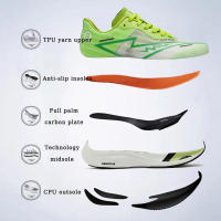 Zapatillas De Correr Para Hombre De Alta Calidad Antideslizantes Casual Deportivas Ligeros Y Transpirables Tenis Con Placa De Carbono Entrenador - details 2
