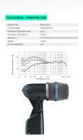 Micrófono Dinámico BETA 56A De G-MARK Para Miking Cerrado Montaje Giratorio Con Cable Polaridad Cardioid Certificado CE FCC RoHS Weee - details 3