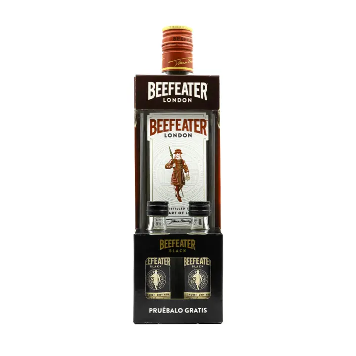 Beefeater Dry 70cl & 2 miniaturas de Beefeater Black - 1