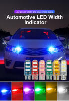 10PCS Lámparas LED Super Brillantes T10 W5W Flash Para Freno Luz De Señalización Universal 12V Colores Rojo Amarillo Azul Y Blanco - details 0