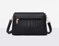 Bolso De Hombro Negro Para Mujer De Cuero PU Color Sólido Bolso Cruzado Mensajero Monedero Mano Bolsos De Moda - details 14