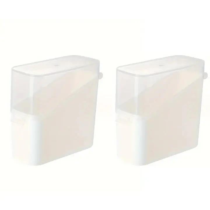 Caja De Almacenamiento Estilo Japonés Con Tapa Inclinada Y Transparente Para Queso Té Café Organizador De Artículos Pequeños - 1