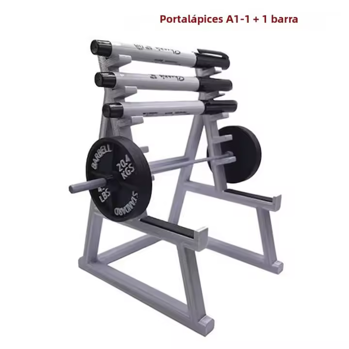 Porta Bolígrafos En Forma De Rack De Squat Divertido Y Único Organizador De Bolígrafos Con Peso Y Barbells Para Gimnasio - 1