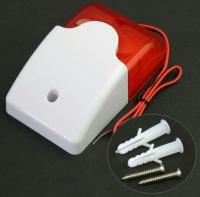 Alarma De Sirena Estroboscópica Con Cable DC9V 12V Para Hogar Seguridad Interior Con Sonido Y Luces Rojas Hornajo De Alarma - details 0