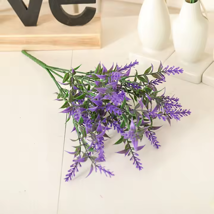 Ramo De Flores Artificiales De 34CM En Seda Alta Calidad Para Bodas Y Fiestas Decoración De Navidad Y Hogar Para Sala De Estar Y Dormitorio - 1