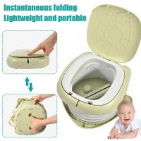 Inodoro Portátil Plegable Para Niños Ideal Para Viajes Camping Y Uso Doméstico Adecuado Para Bebés Y Niños De 0 a 6 Años Hasta 7-12 Años - details 0
