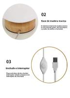 Lámpara De Noche LED RGB Cambiante USB Recargable Para Mesa Luz De Dormitorio Oficina Sala De Estar Iluminación Doméstica - details 9