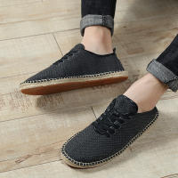 Zapatos Planos Casuales De Lino Clásicos Para Hombres Y Mujeres Mocasines De Canvas Moda Zapatería Pesca Talla Grande - details 13