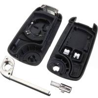 Banner - Carcasa mando llave del coche 2 botones compatible con Opel negro