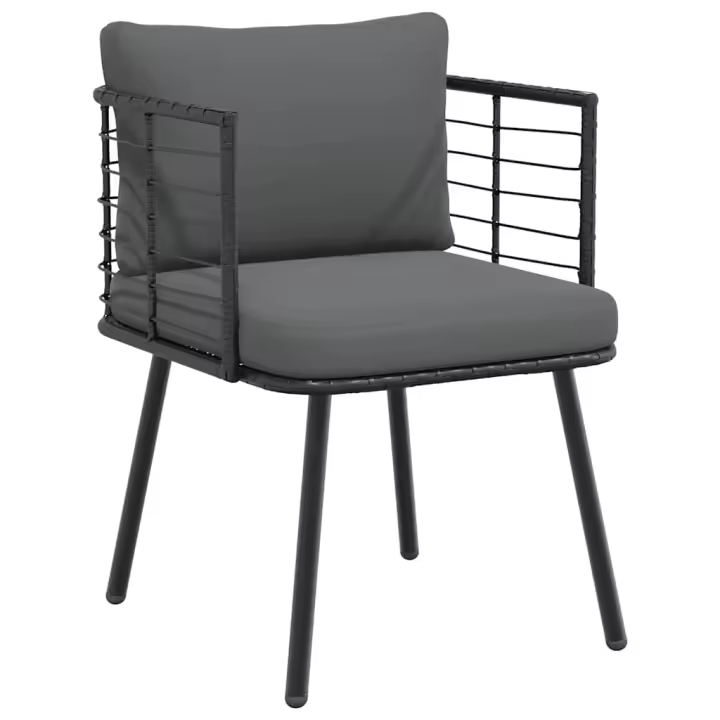 VidaXL Silla de jardín Karina 2 cojines + reposabrazos 76x60x65 cm - 1