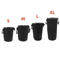 Bolsa De Lente De Cámara Neopreno Impermeable Suave Tamaños S M L XL Estilo Cremallera Universal Material Nylon - details 0