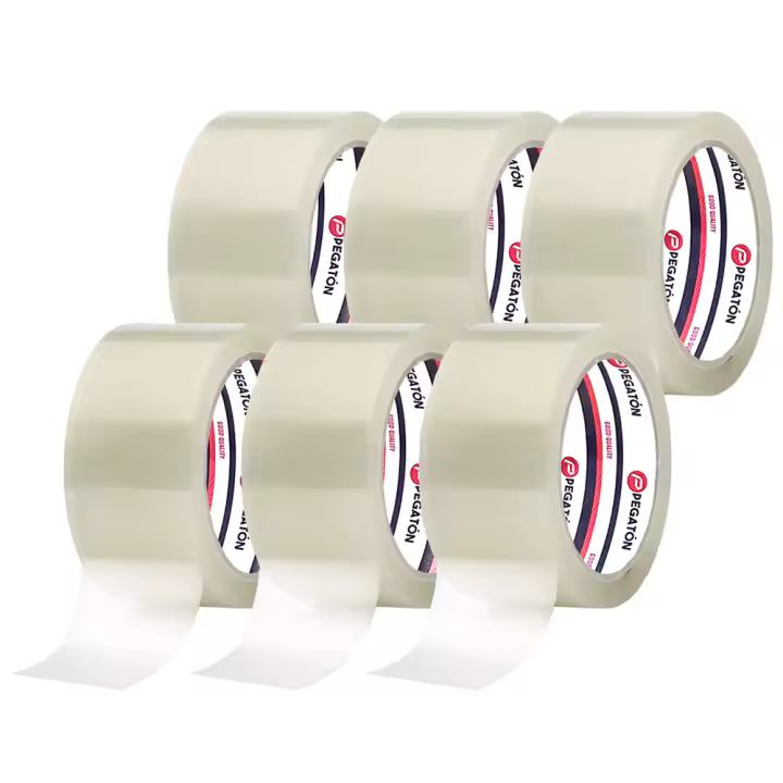 Aicasa-Cinta Adhesiva Precinto Transparente， Cinta de Embalar Perfecta para Envíos cajas y Mudanzas， Cinta Adhesiva para paquetes， Precintadora Color Transparente - 1