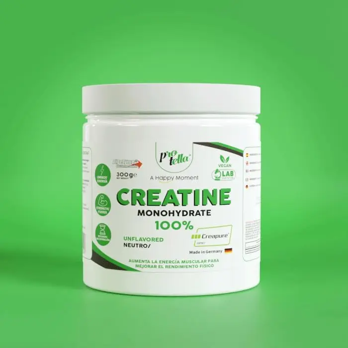 Creatina Creapure Neutro 300g – Protella Creapure - Mejora resistencia - Alta Pureza - Rápida recuperación - Mejora rendimiento - Gran Absorción - Alto en proteína- Sin aceite de palma - Sin azúcar añadido - Sabor Delicioso - 1